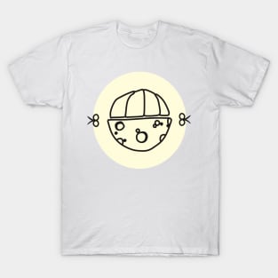 illustration of mangosteen and moon T-Shirt